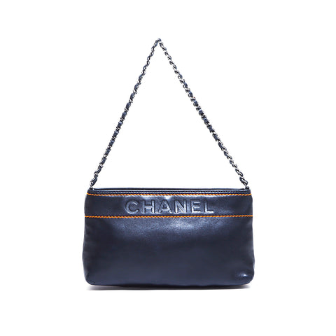 シャネル CHANEL CHANEL チェンポーチ 9番台 ハンドバッグ ブラック WS4705