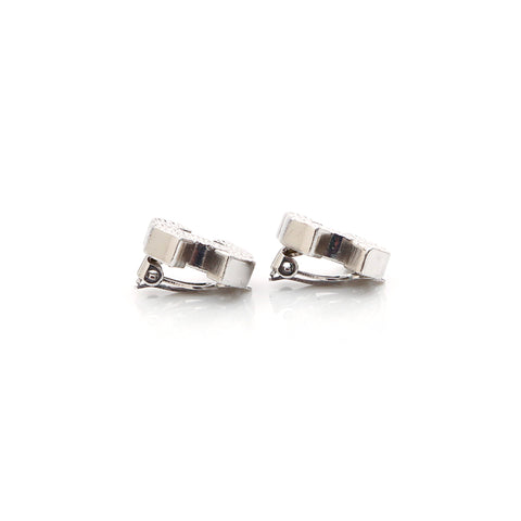 Chanel Coco Mark 03P Earrings Silver WS4727