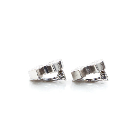 Chanel Coco Mark 03P Earrings Silver WS4727