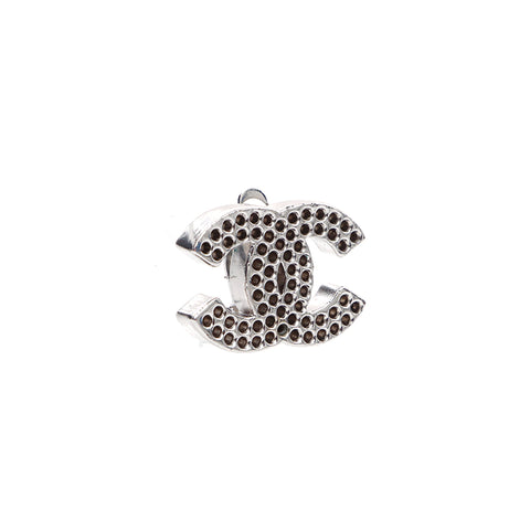 Chanel Coco Mark 03P Earrings Silver WS4727