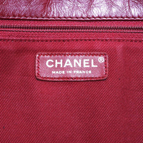 シャネル CHANEL ココマーク 13番台 チェーン トートバッグ ボルドー WS4749