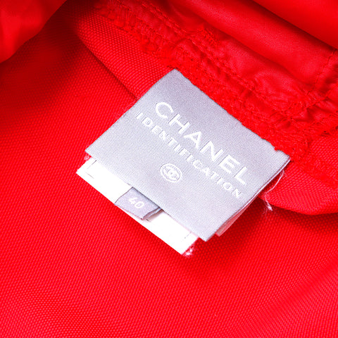 シャネル CHANEL スポーツライン ジャケットxスカート 03A セットアップ レッド WS4757