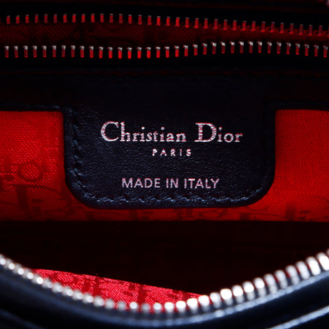 クリスチャンディオール Christian Dior レディーディオール カナージュ 2way ハンドバッグ ブラック WS4775