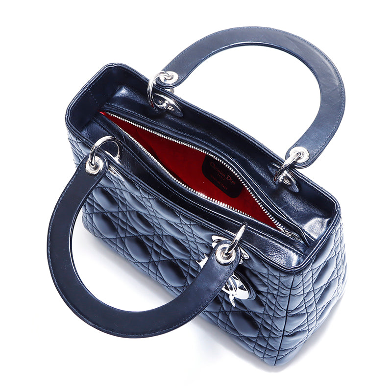 Christian Dior Lady Dior Canage 2way Handbag Black WS4775 – NUIR