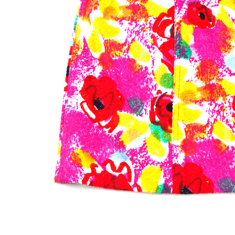 Chanel chanel coco bouton tout-over motif pile sans manche robe multicolore ws4776