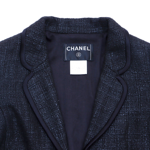 シャネル CHANEL サイズ34 2005年 ジャケット VINTAGE 中古 定番 コットン ブラック WS4823