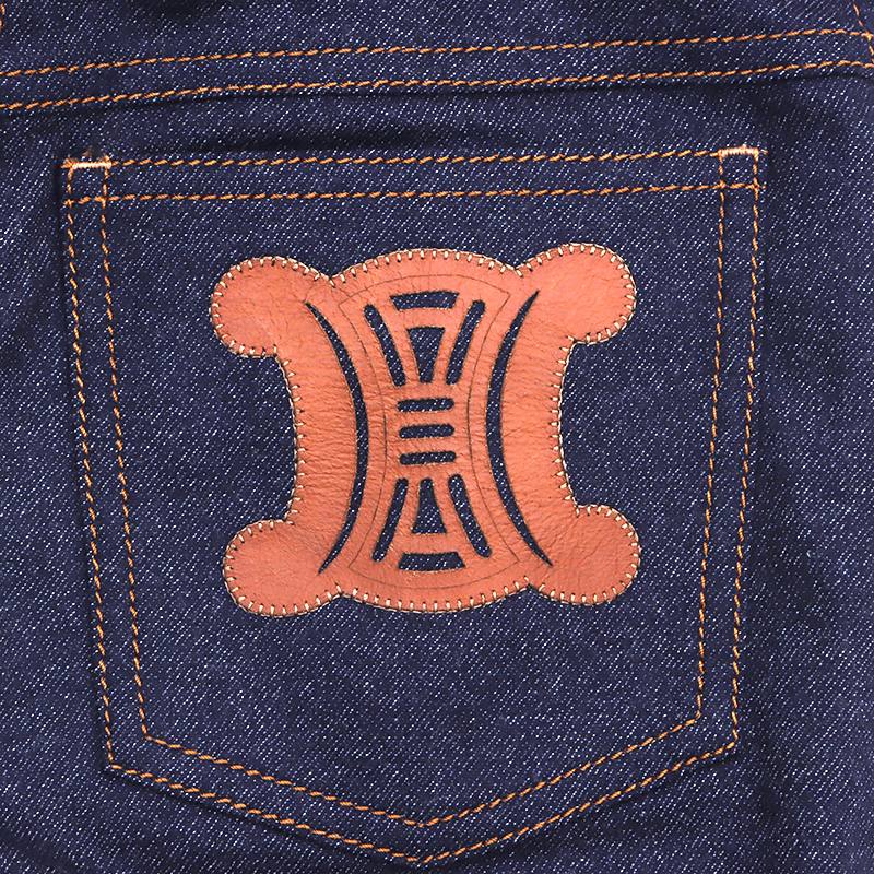 セリーヌ CELINE バックロゴ サイズ34 デニムパンツ VINTAGE 中古 定番