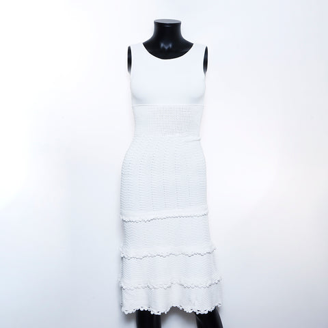 vintage coco chanel dress Chanel Coco Button Dress VINTAGE Used Classic Cotton White WS4853 – NUIR VINTAGE
