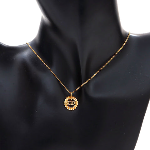 Christian Dior Logo Round Collier Gold WS4867