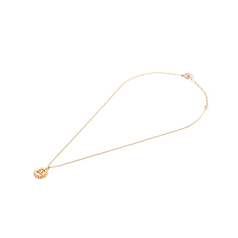 Christian Dior Logo Round Collier Gold WS4867