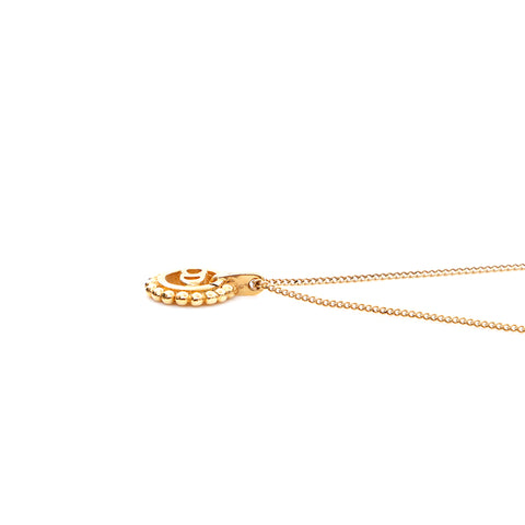 Christian Dior Logo Round Collier Gold WS4867