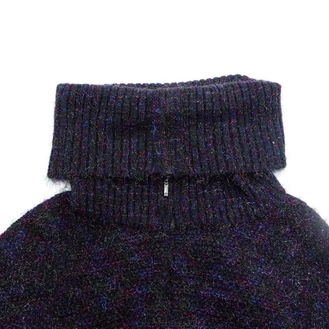 CHANEL Oversized pullover Size:38 2000s one piece VINTAGE Used Standard Navy multi-color WS4887