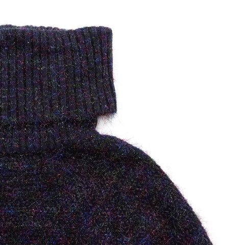 CHANEL Oversized pullover Size:38 2000s one piece VINTAGE Used Standard Navy multi-color WS4887