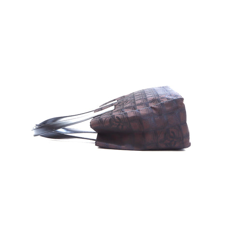 Chanel New Travel Line Nylon Nr. 9 Einkaufstasche Brown WS4903