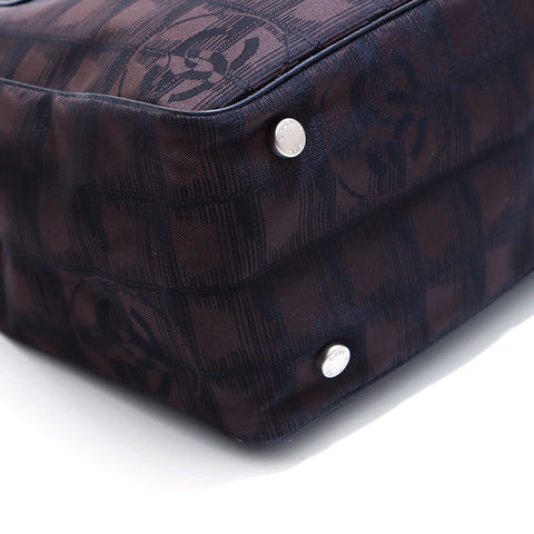 Chanel New Travel Line Nylon Nr. 9 Einkaufstasche Brown WS4903