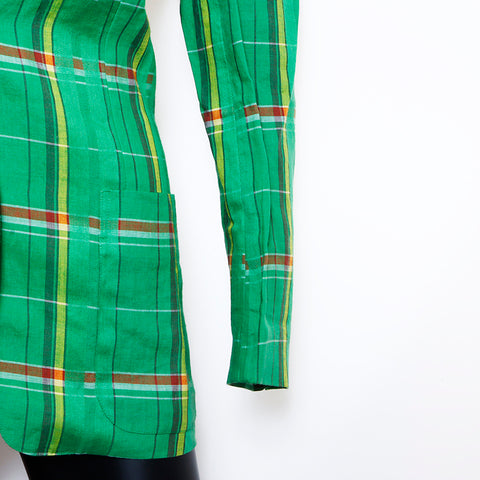 Christian Dior 100% en lin veste verte WS4912