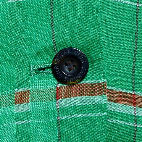 Christian Dior 100% en lin veste verte WS4912