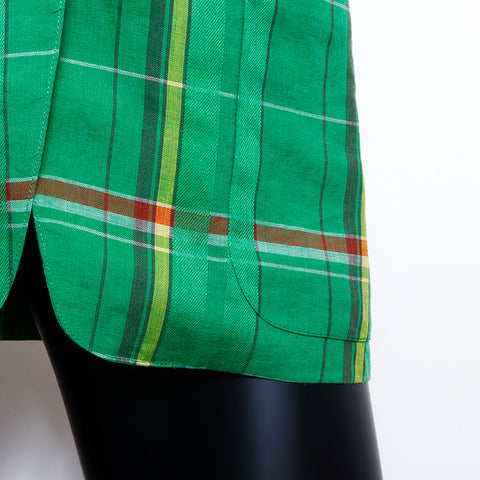 Christian Dior 100% en lin veste verte WS4912