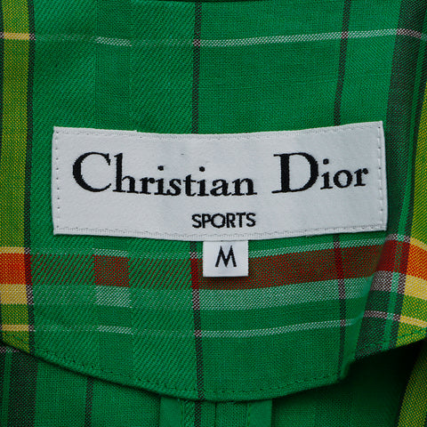 Christian Dior 100% en lin veste verte WS4912