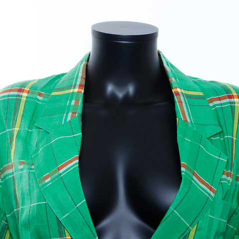 Christian Dior 100% en lin veste verte WS4912