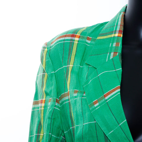 Christian Dior 100% en lin veste verte WS4912