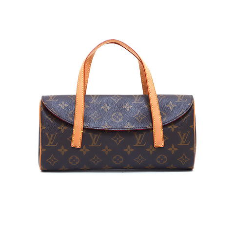 ルイ・ヴィトン LOUIS VUITTON ソナチネ モノグラム ハンドバッグ ブラウン WS4979