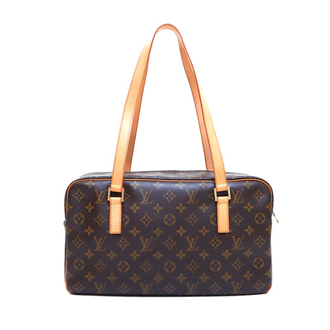 Louis Vuitton Louis Vuitton Monogramme cite le sac d'épaule GM Brown WS4990