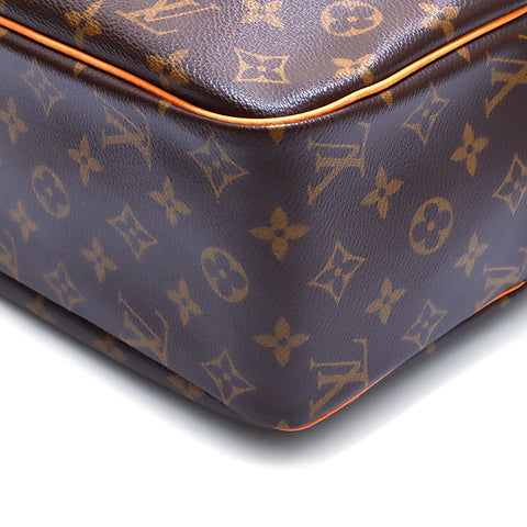 Louis Vuitton Louis Vuitton Monogramme cite le sac d'épaule GM Brown WS4990