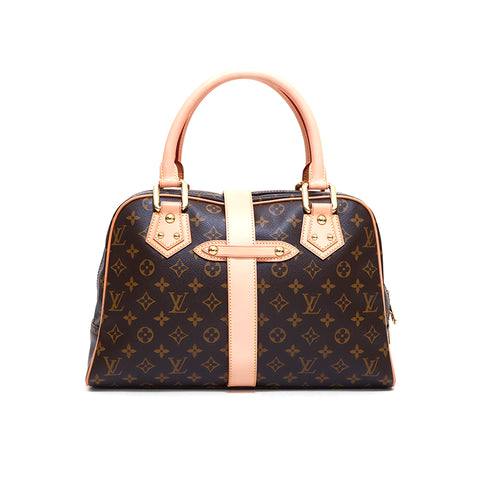 ルイ・ヴィトン LOUIS VUITTON モノグラム マンハッタン ハンドバッグ ブラウン WS4993