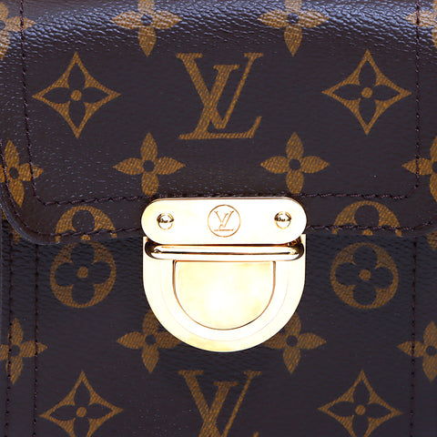 ルイ・ヴィトン LOUIS VUITTON モノグラム マンハッタン ハンドバッグ ブラウン WS4993