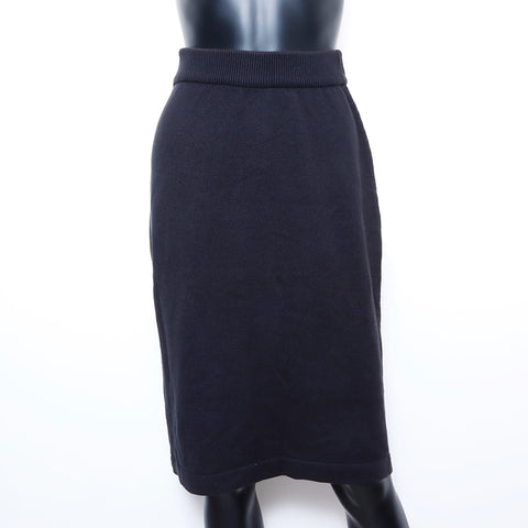 Chanel CHANEL Skirt Cotton Black WS5036