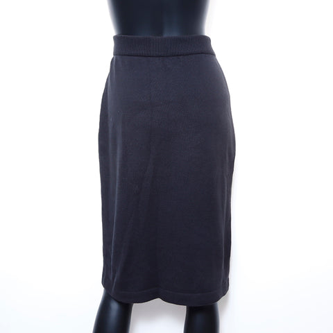 Chanel CHANEL Skirt Cotton Black WS5036