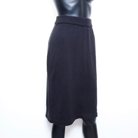 Chanel CHANEL Skirt Cotton Black WS5036