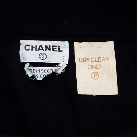 Chanel CHANEL Skirt Cotton Black WS5036