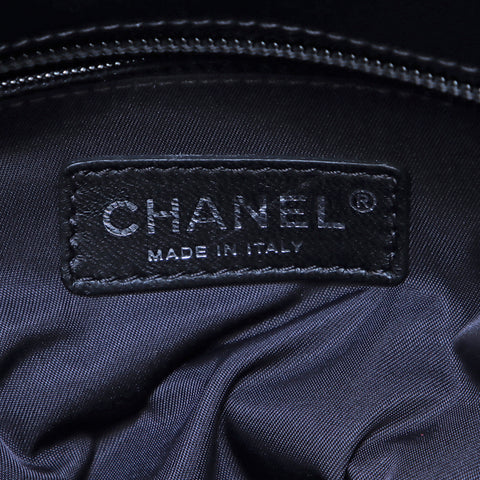 シャネル CHANEL 18番台 パリビアリッツ トートバッグ ブラック WS5050