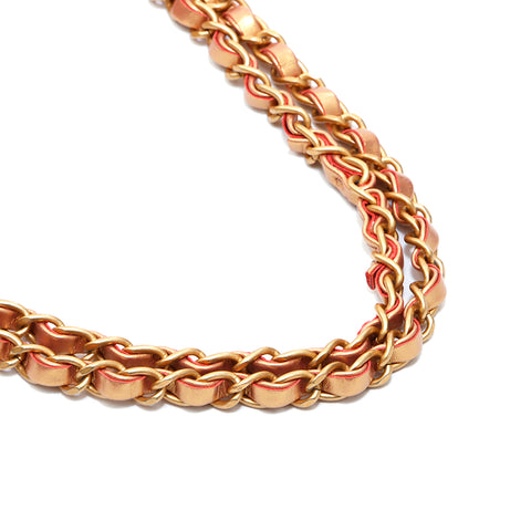 CHANEL Double Flap Timeless Shoulder Bag gold WS5059