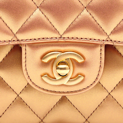 Chanel Doppelklappe zeitloser Umhängetasche Gold WS5059