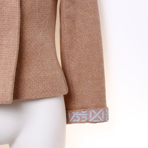 Chanel P16646 00A 2000 Size:34 Jacket Cashmere Brown WS5075