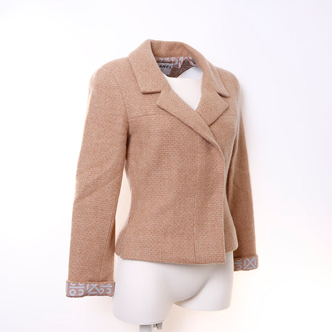Chanel P16646 00A 2000 Size:34 Jacket Cashmere Brown WS5075