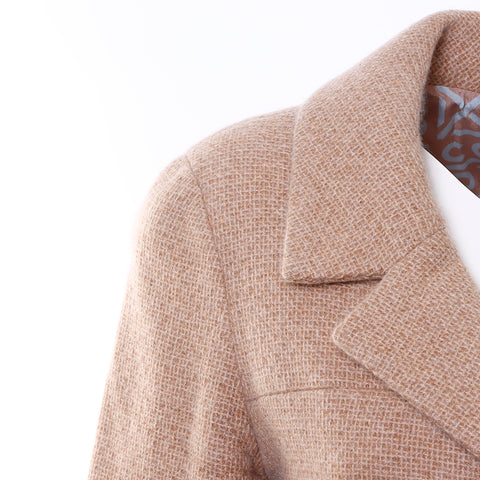 Chanel P16646 00A 2000 Size:34 Jacket Cashmere Brown WS5075