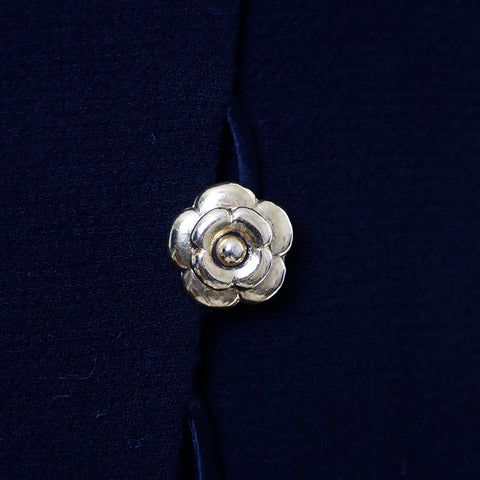Chanel Camellia Button Mademoiselle Setup Black WS5099