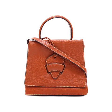 Loewe皮革巴塞罗那肩带棕色WS5116