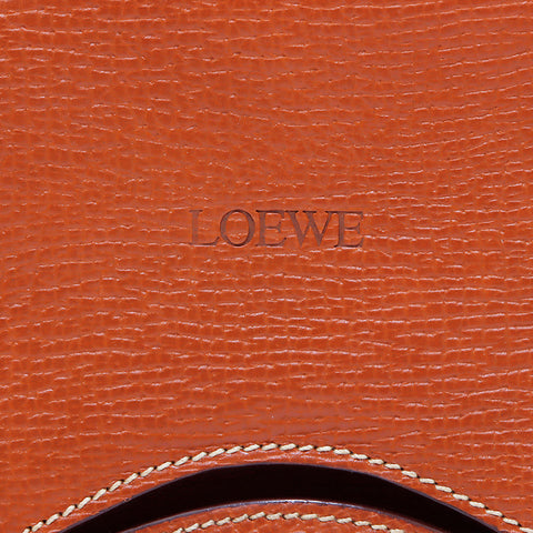 ロエベ LOEWE レザー　バルセロナ ショルダーバッグ ブラウン WS5116