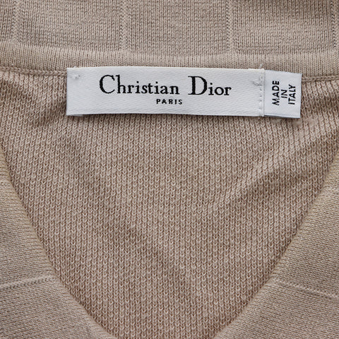 クリスチャンディオール Christian Dior Size:36 ノースリーブ ポロシャツ ベージュ WS5139