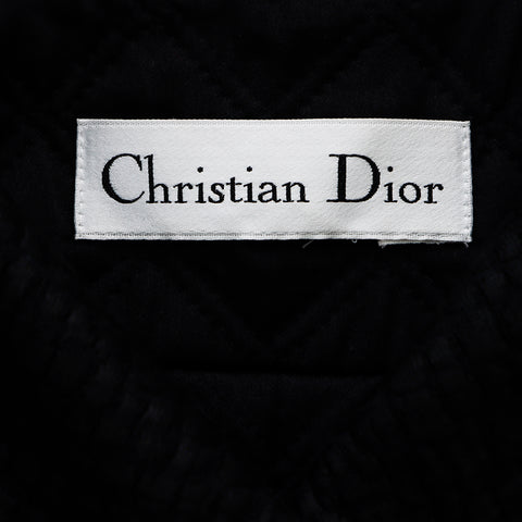 クリスチャンディオール Christian Dior Size:38 中綿 アニマル柄 コート ブラック WS5141