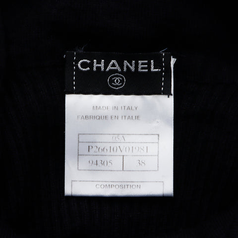 シャネル CHANEL Size:38 カシミア シルク タートルネック カシミア ニット ブラック WS5144