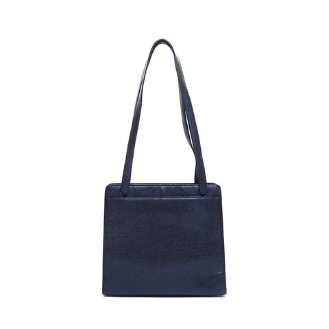 香奈儿鱼子酱皮肤徽标肩带黑色WS5168