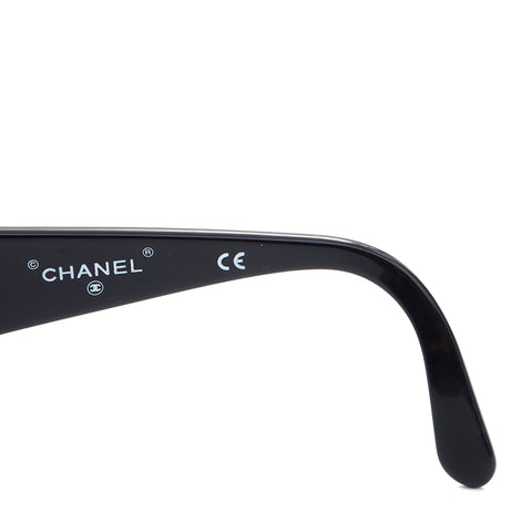 Chanel Coco Mark Gold Metal Sunglasses Other Accessories Black WS5175