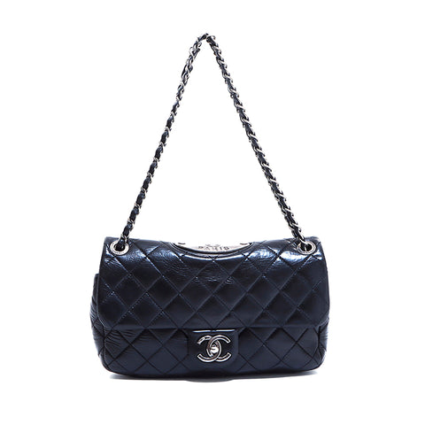 香奈儿香奈儿(Chanel Chanel)徽标板号19链条肩带黑色WS5180