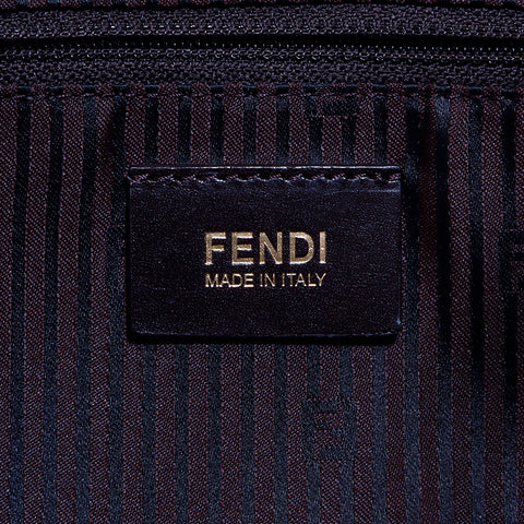 フェンディ FENDI レザー ビッグマンマ バゲット ショルダーバッグ ブラウン WS5183